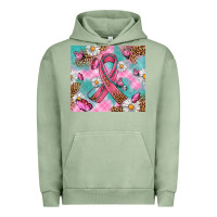 Pigment Oil Green Breast Cancer Ribbon Stethoscope Urban Hoodie - Artiststas