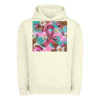 Pigment Pistachio Breast Cancer Ribbon Stethoscope Urban Hoodie - Artiststas