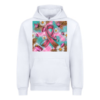 White Breast Cancer Ribbon Stethoscope Urban Hoodie - Artiststas