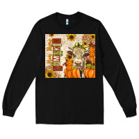 Black Fall Hay There Pumpkin Long Sleeve Tee - texasbilliewilder