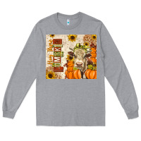 Heather Grey Fall Hay There Pumpkin Long Sleeve Tee - texasbilliewilder