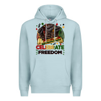 Blue Mist Juneteenth celebrate freedom Premium Hoodie - FaDigitalArtStudio