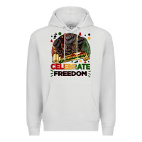 Dove Grey Juneteenth celebrate freedom Premium Hoodie - FaDigitalArtStudio