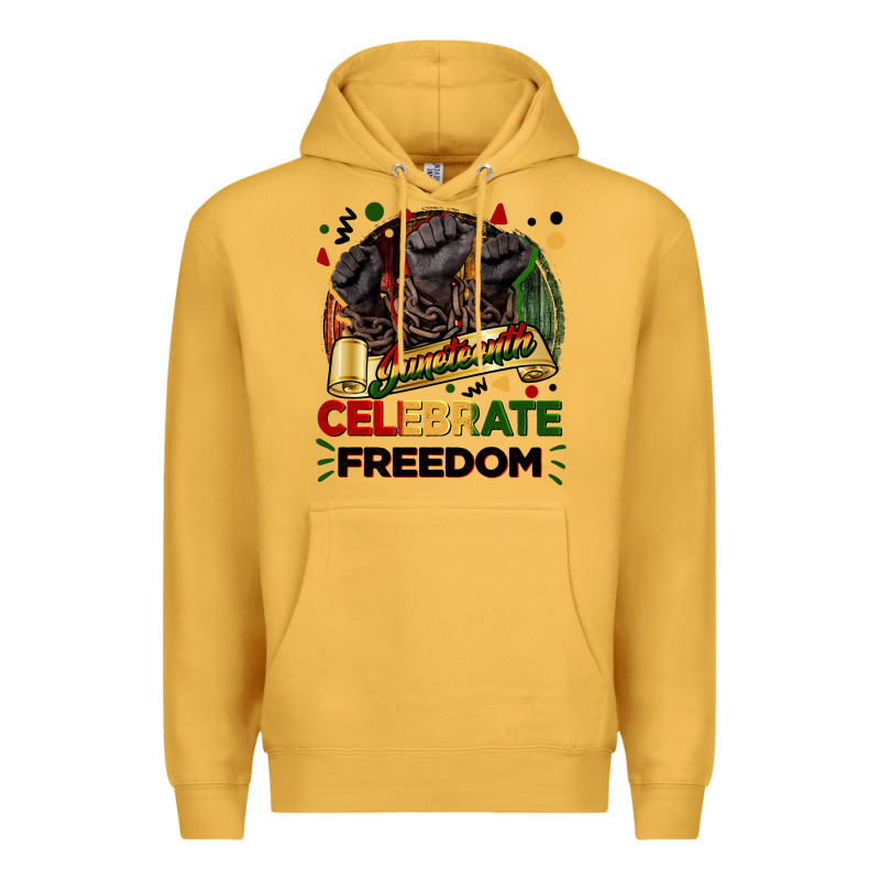 Juneteenth Celebrate Freedom Premium Hoodie by FaDigitalArtStudio | Teevron