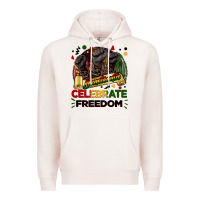 Pale Pink Juneteenth celebrate freedom Premium Hoodie - FaDigitalArtStudio