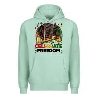 Seafoam Juneteenth celebrate freedom Premium Hoodie - FaDigitalArtStudio