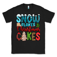 Black snow flakes and Christmas cakes Classic Tee - Jasminsmagicworld