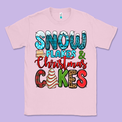 Snow Flakes And Christmas Cakes Classic Tee Designed By Jasminsmagicworld