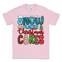 Bubblegum Pink snow flakes and Christmas cakes Classic Tee - Jasminsmagicworld