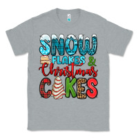 Heather Grey snow flakes and Christmas cakes Classic Tee - Jasminsmagicworld