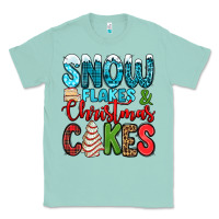 Seafoam snow flakes and Christmas cakes Classic Tee - Jasminsmagicworld