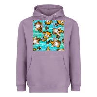 Lavender honey bee gnomes seamless pattern Heavyweight Hoodie - BundleAndBundleShop