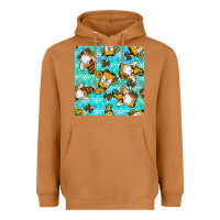 Meerkat honey bee gnomes seamless pattern Heavyweight Hoodie - BundleAndBundleShop