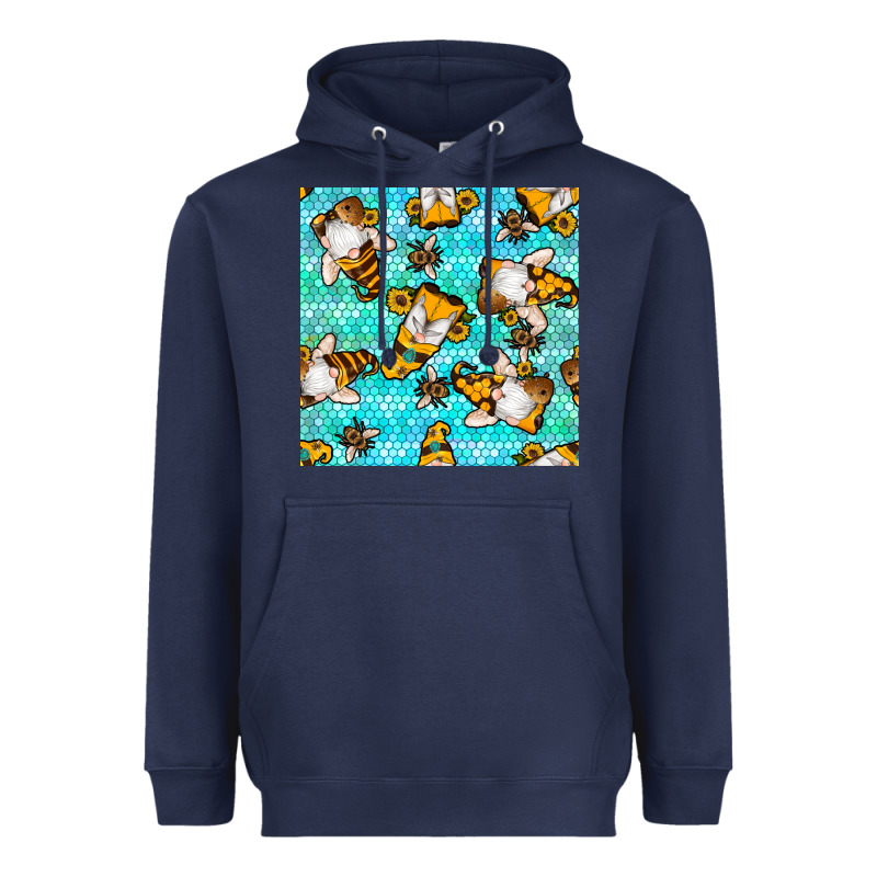 Honey Bee Gnomes Seamless Pattern Heavyweight Hoodie by BundleAndBundleShop | Teevron