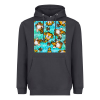 Smoke honey bee gnomes seamless pattern Heavyweight Hoodie - BundleAndBundleShop
