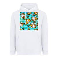White honey bee gnomes seamless pattern Heavyweight Hoodie - BundleAndBundleShop