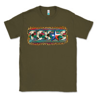 Army Green Texas Classic Tee - JahusDesignShop