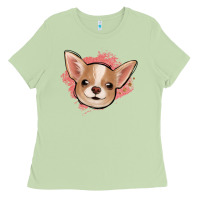 Matcha chihuahua pink glitter Ladies Tee - Jasminsmagicworld