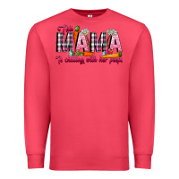 Cardinal This Mama Is Chilling With Her Peeps Premium Sweatshirt - CowhideDigitalArt