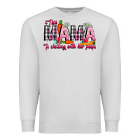 Dove Grey This Mama Is Chilling With Her Peeps Premium Sweatshirt - CowhideDigitalArt