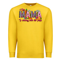 Lemon This Mama Is Chilling With Her Peeps Premium Sweatshirt - CowhideDigitalArt