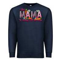 Navy This Mama Is Chilling With Her Peeps Premium Sweatshirt - CowhideDigitalArt