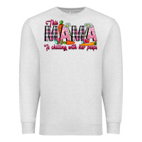 Oatmeal Heather This Mama Is Chilling With Her Peeps Premium Sweatshirt - CowhideDigitalArt