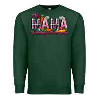 Sports Green This Mama Is Chilling With Her Peeps Premium Sweatshirt - CowhideDigitalArt