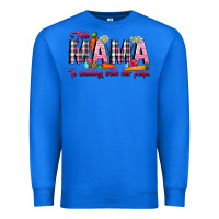 True Royal This Mama Is Chilling With Her Peeps Premium Sweatshirt - CowhideDigitalArt
