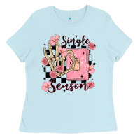 Baby Blue single season Ladies Tee - MaliasSmallBusiness