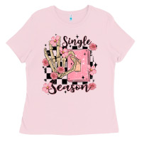 Bubblegum Pink single season Ladies Tee - MaliasSmallBusiness