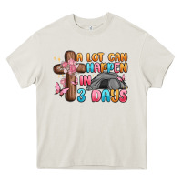 Cream a lot can happen in 3 days Heavy Core Tee - MaliasSmallBusiness