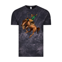 Cloud Black Bucking Bronco Rodeo Vintage Tee - Bettercallsaul