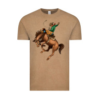 Vintage Coffee Bucking Bronco Rodeo Vintage Tee - Bettercallsaul