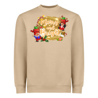 Mushroom merry and bright gnome Heavyweight Sweatshirt - CowGirlArtShop