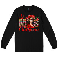 Black La mama mos Chingona Long Sleeve Tee - NancyCooperArtShop