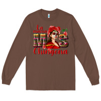 Chestnut La mama mos Chingona Long Sleeve Tee - NancyCooperArtShop