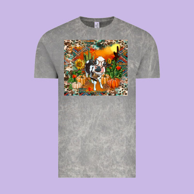 Fall Baby Cow Vintage Tee Designed By Ranaportraitstore