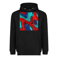 Black american flag stripes seamless pattern Heavyweight Hoodie - BundleAndBundleShop