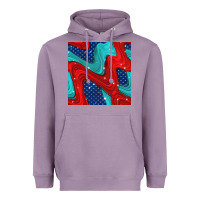 Lavender american flag stripes seamless pattern Heavyweight Hoodie - BundleAndBundleShop