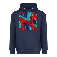 Navy american flag stripes seamless pattern Heavyweight Hoodie - BundleAndBundleShop