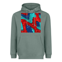 American Flag Stripes Seamless Pattern Heavyweight Hoodie | Teevron
