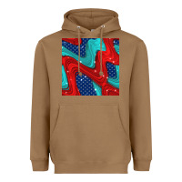 Toasted Coconut american flag stripes seamless pattern Heavyweight Hoodie - BundleAndBundleShop
