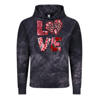 Cloud Black love  with pink gemstone Vintage Hoodie - RanaPortraitStore
