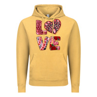 Vintage Mustard love  with pink gemstone Vintage Hoodie - RanaPortraitStore