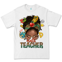 White math teacher life afro messy bun Premium Tee - NancyCooperArtShop