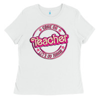 White come on teacher let's go teach Ladies Tee - MaliasSmallBusiness