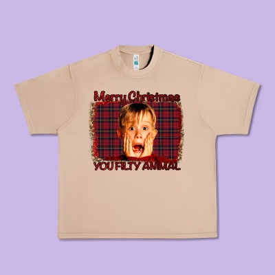 Merry Christmas You Filthy Animal Urban Heavy Tee Designed By Bettercallsaul