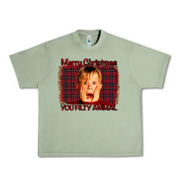 Oil Green Merry Christmas You Filthy Animal Urban Heavy Tee - Bettercallsaul