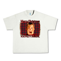 Pistachio Merry Christmas You Filthy Animal Urban Heavy Tee - Bettercallsaul